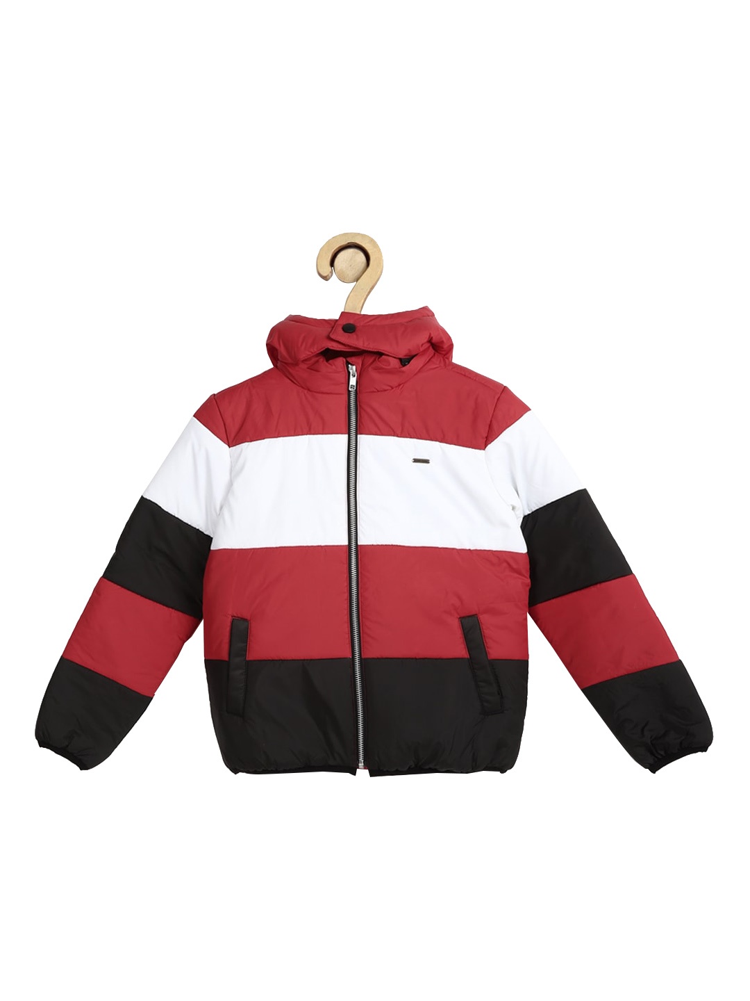 

Allen Solly Junior Boys Multicoloured& Red Colourblocked Padded Jacket, Multi