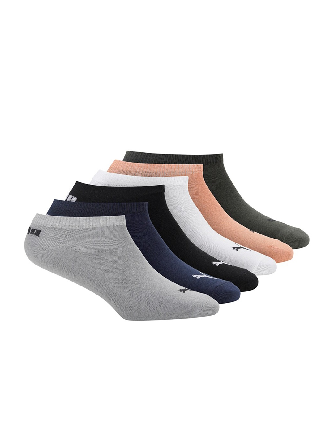 

Puma Set of 6 Unisex Ankle-Length Socks, Multi