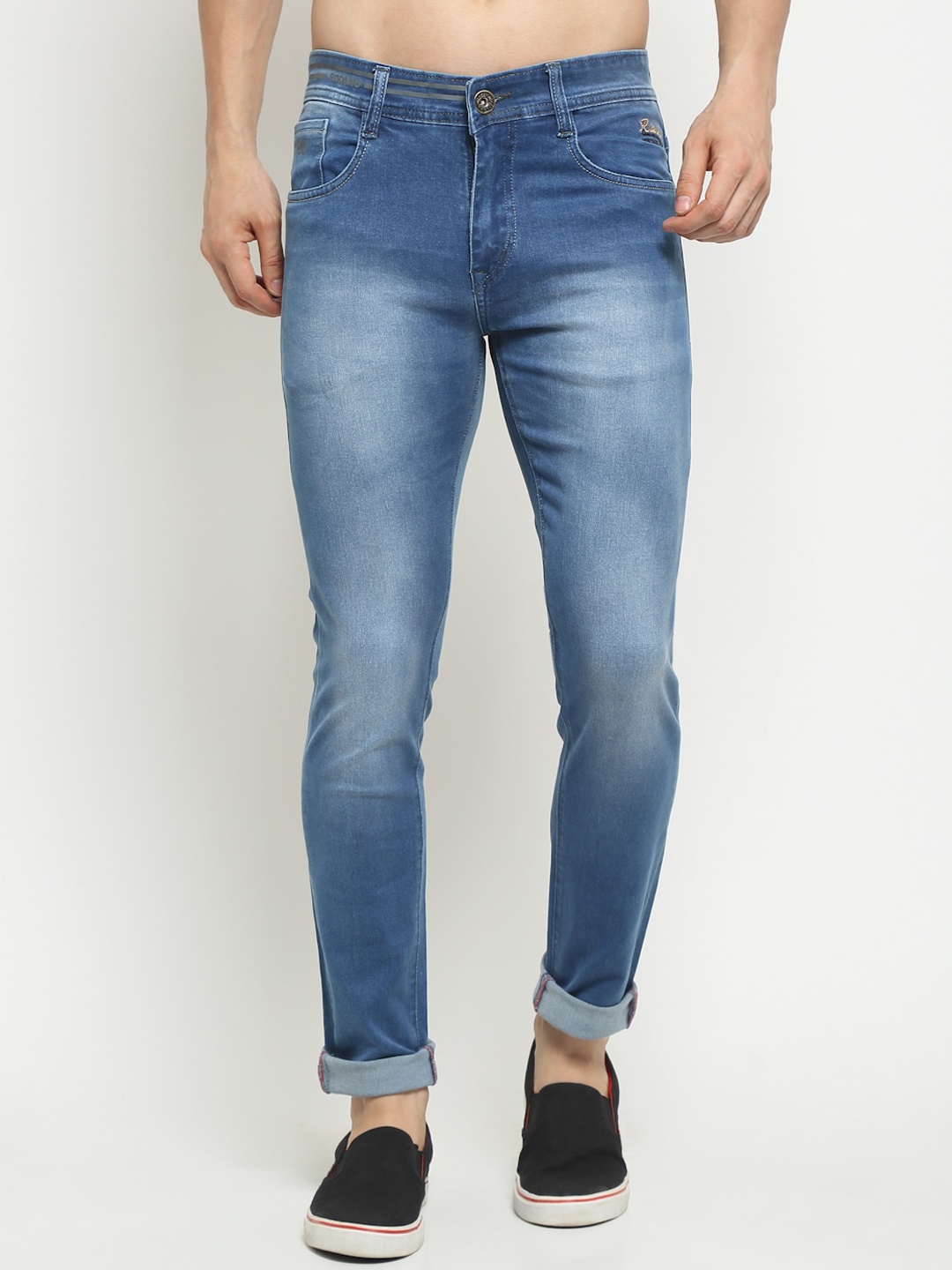

Rodamo Men Blue Slim Fit Light Fade Stretchable Jeans
