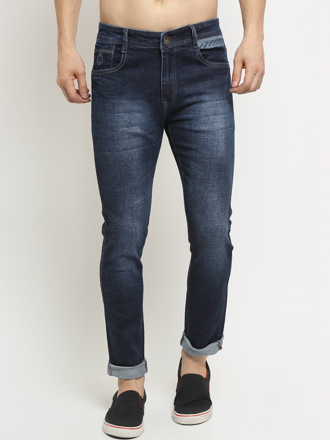 

Rodamo Men Blue Slim Fit Light Fade Stretchable Jeans