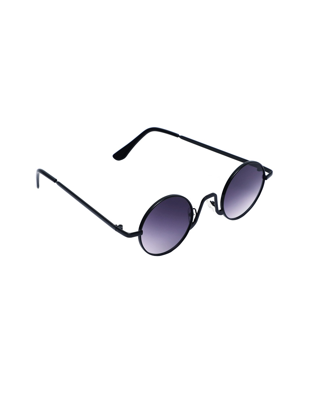 

Floyd Unisex Purple Lens & Black Round Sunglasses with UV Protected Lens