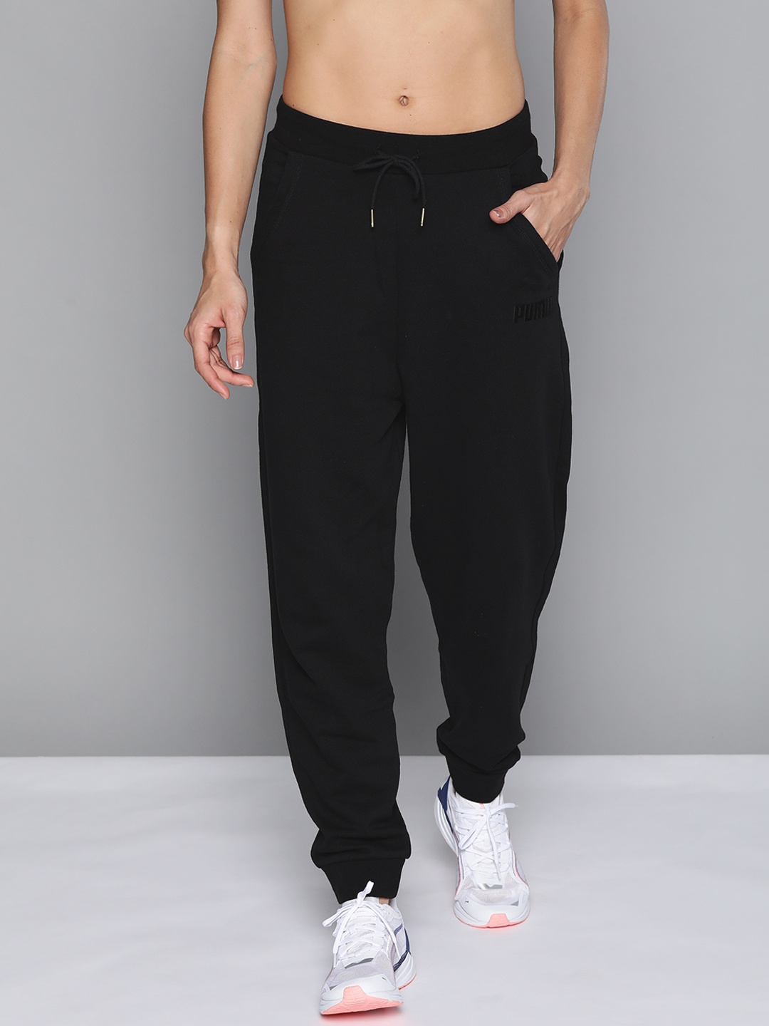 

Puma Women Black Solid High Waist Joggers
