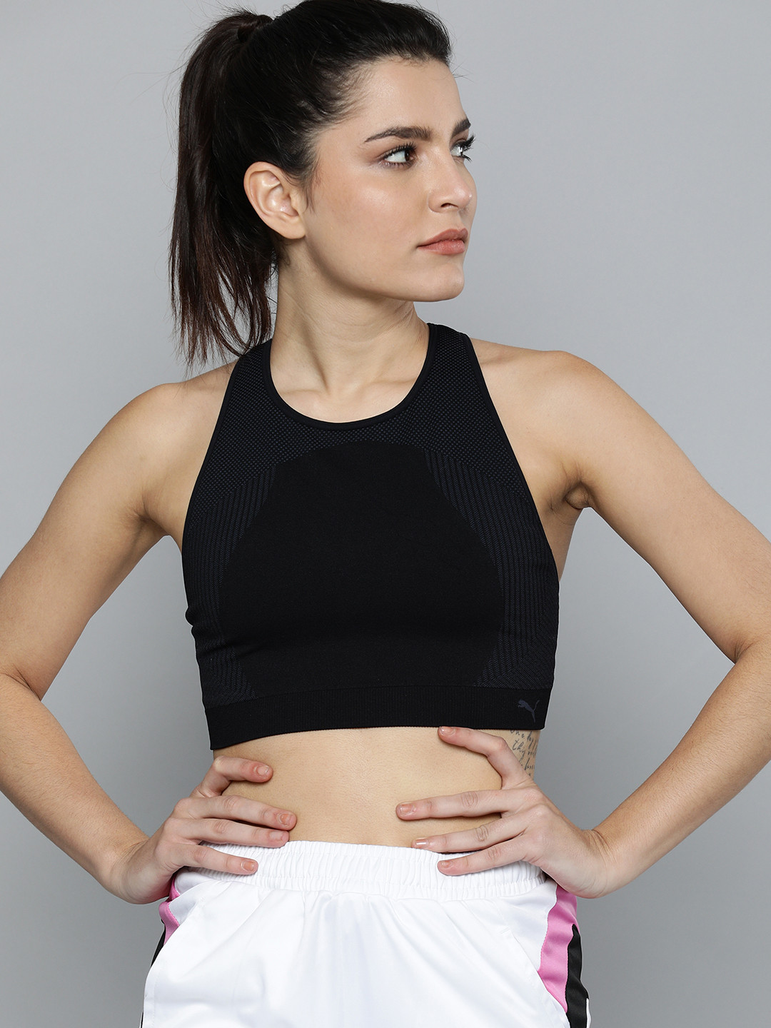 

Puma Black Long Line Seamless deyCELL Training Bra 52094701