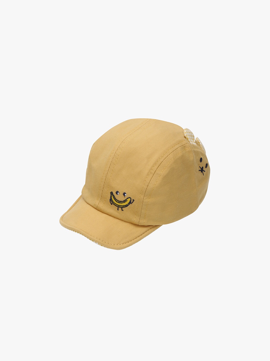 

POKORY Unisex Kids Yellow Printed Baseball Cap