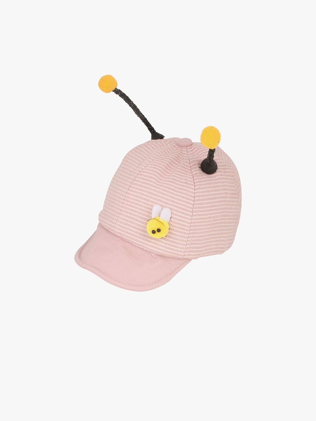 

POKORY Unisex Kids Pink & Yellow Printed Ascot Cap