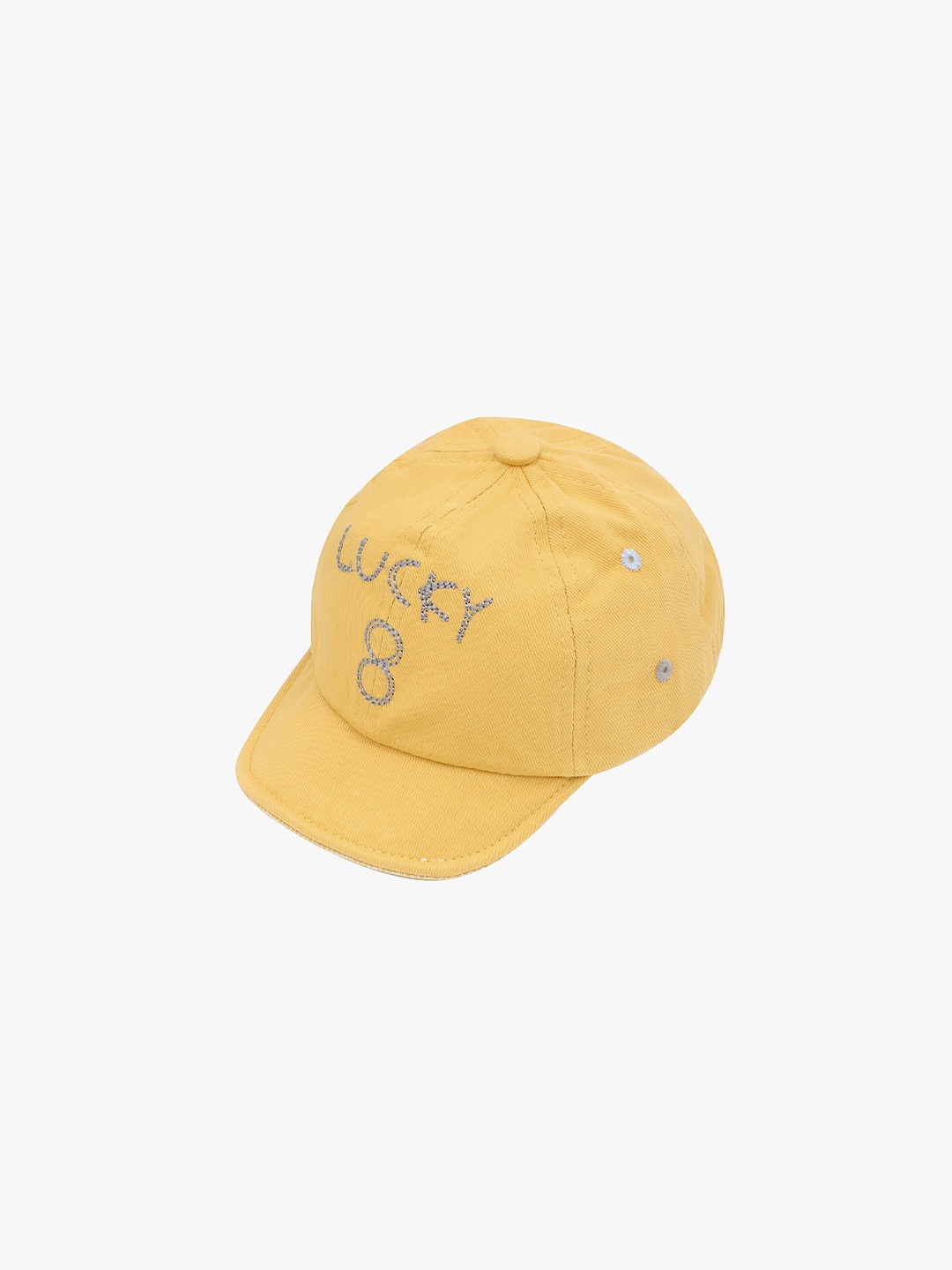 

POKORY Unisex Kids Yellow Printed Baseball Cap