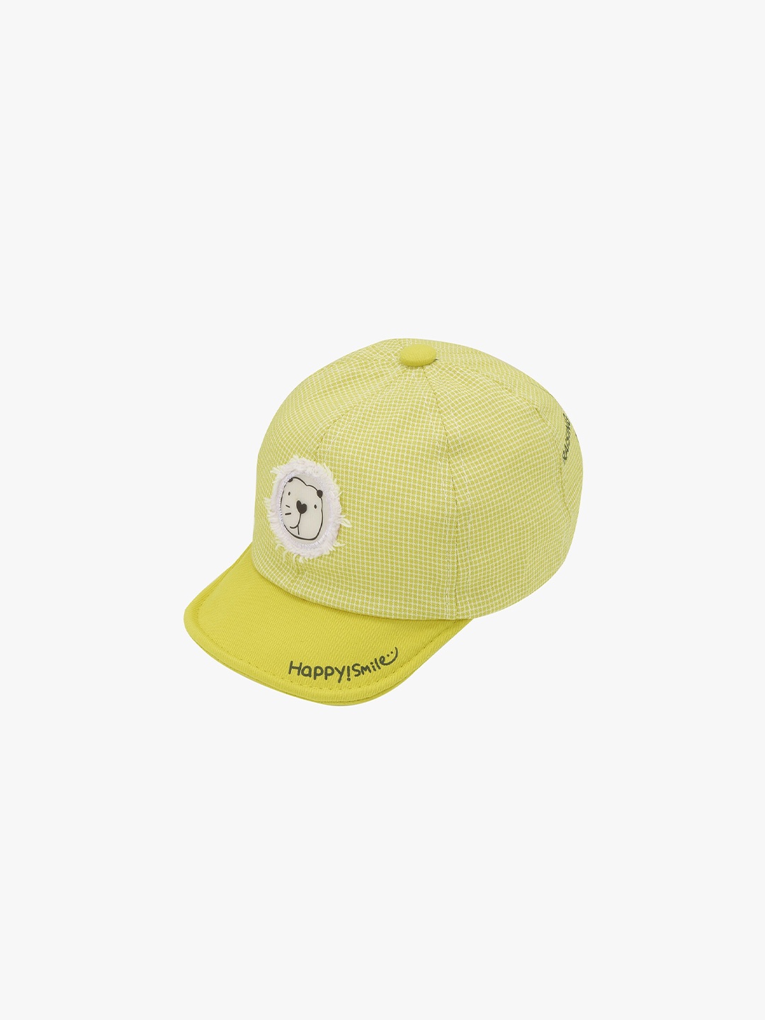 

POKORY Kids Yellow & White Printed Snapback Cap