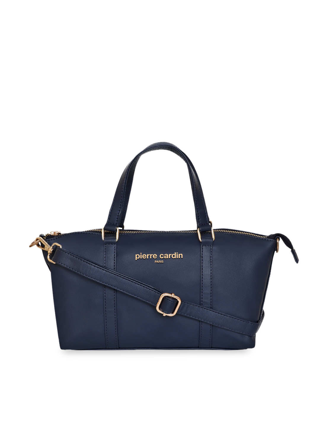 

pierre cardin Navy Blue PU Structured Tote Bag