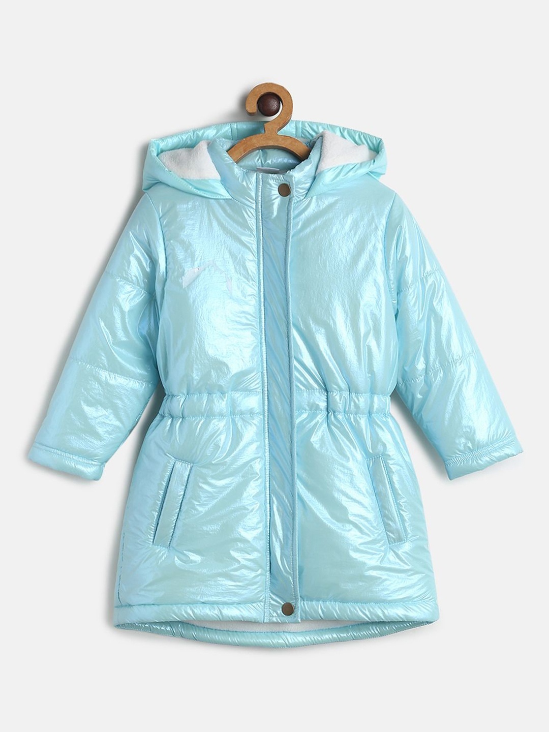 

MINI KLUB Girls Blue Lightweight Longline Padded Jacket