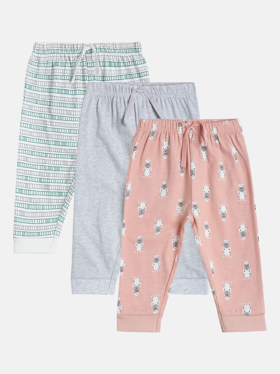 

MINI KLUB Infants Boys Pack Of 3 Joggers, Peach