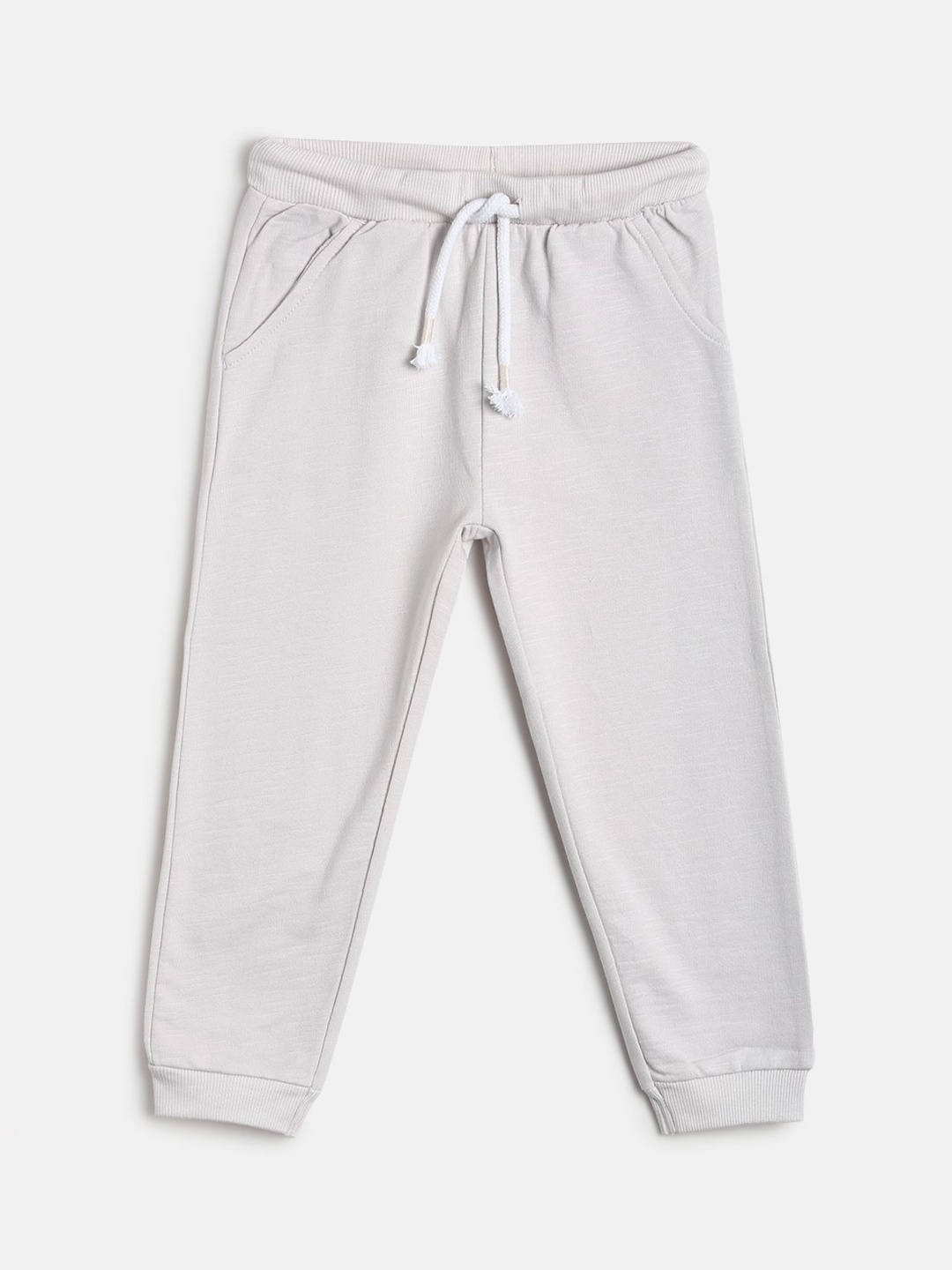 

MINI KLUB Infant Boys Grey Solid Pure Cotton Joggers