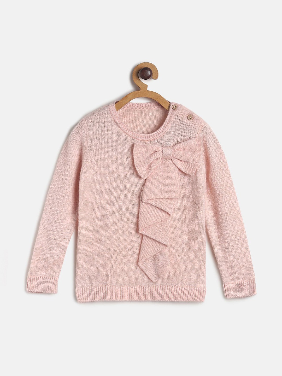 

MINI KLUB Girls Peach-Coloured Pullover