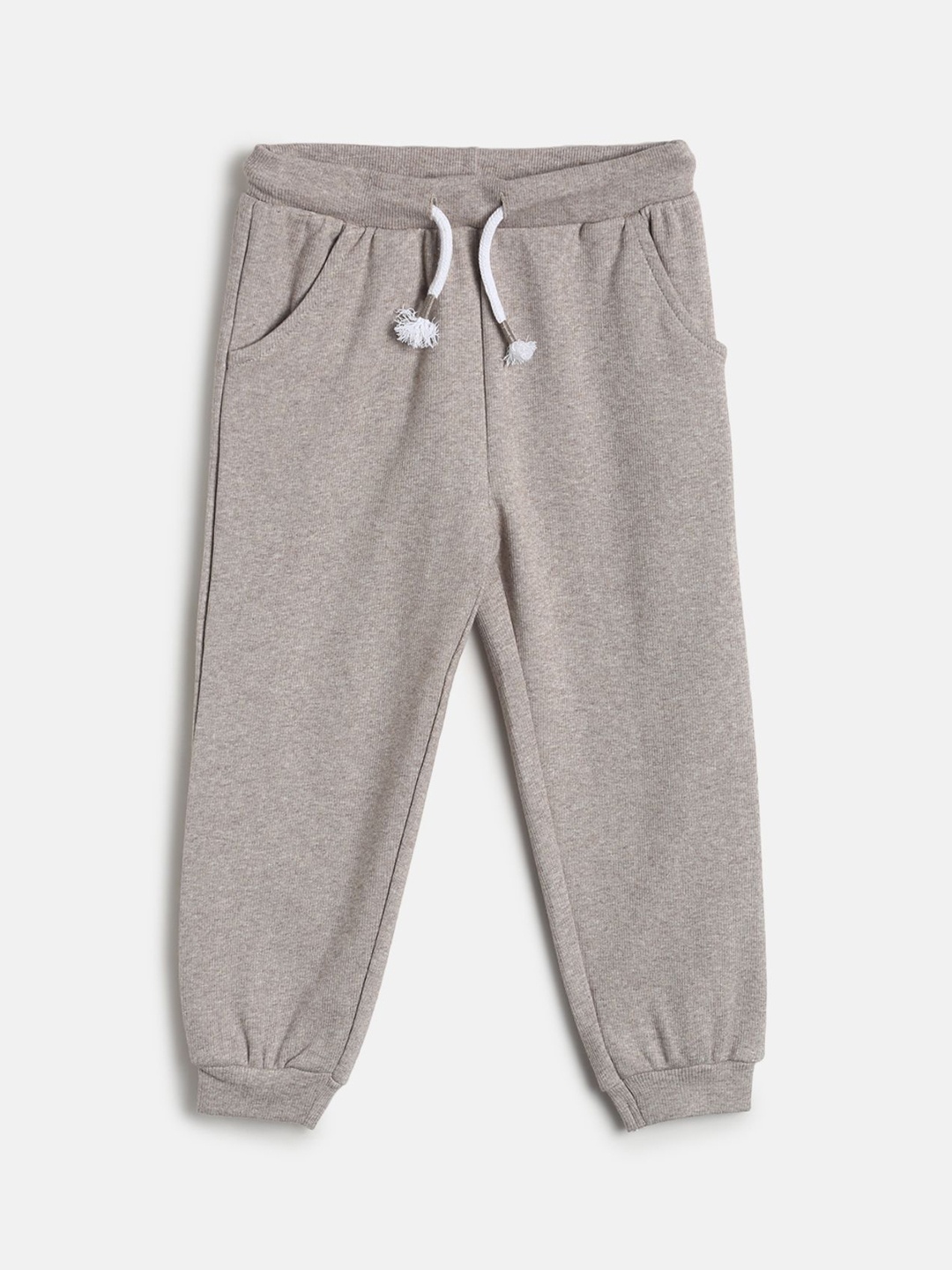 

MINI KLUB Infants Boys Brown Solid Pure Cotton Joggers