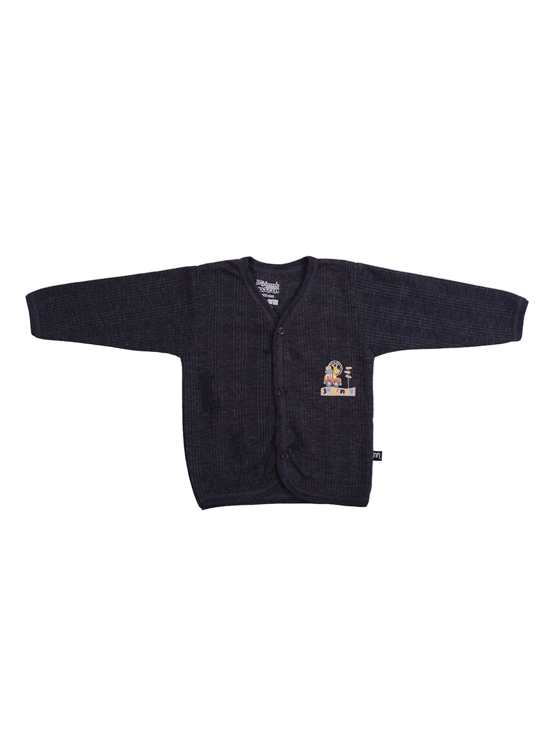 

Zoom Minimondo Infant Kids Charcoal Grey Cotton Thermal Top