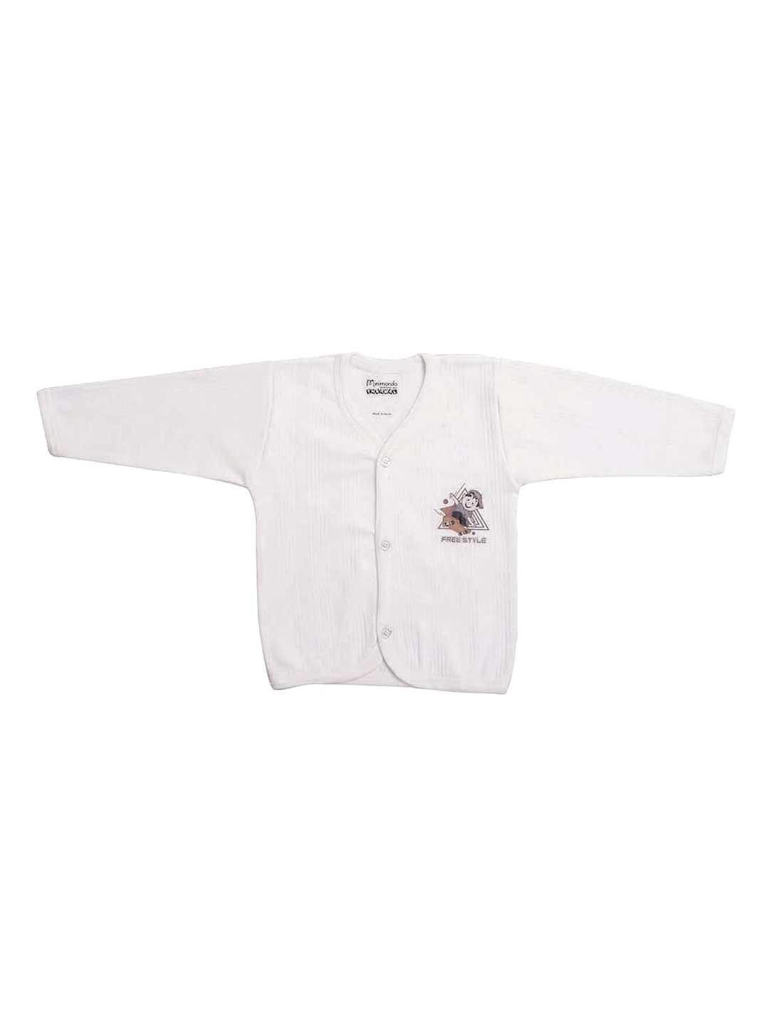 

Zoom Minimondo Infant Kids White Cotton Thermal Top