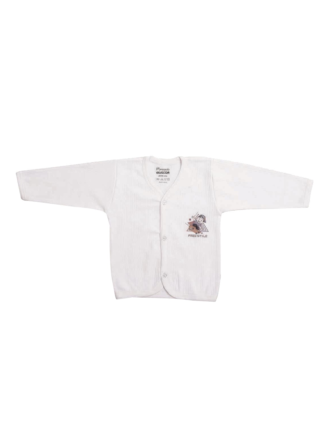 

Zoom Minimondo Infant Kids White Cotton Thermal Top