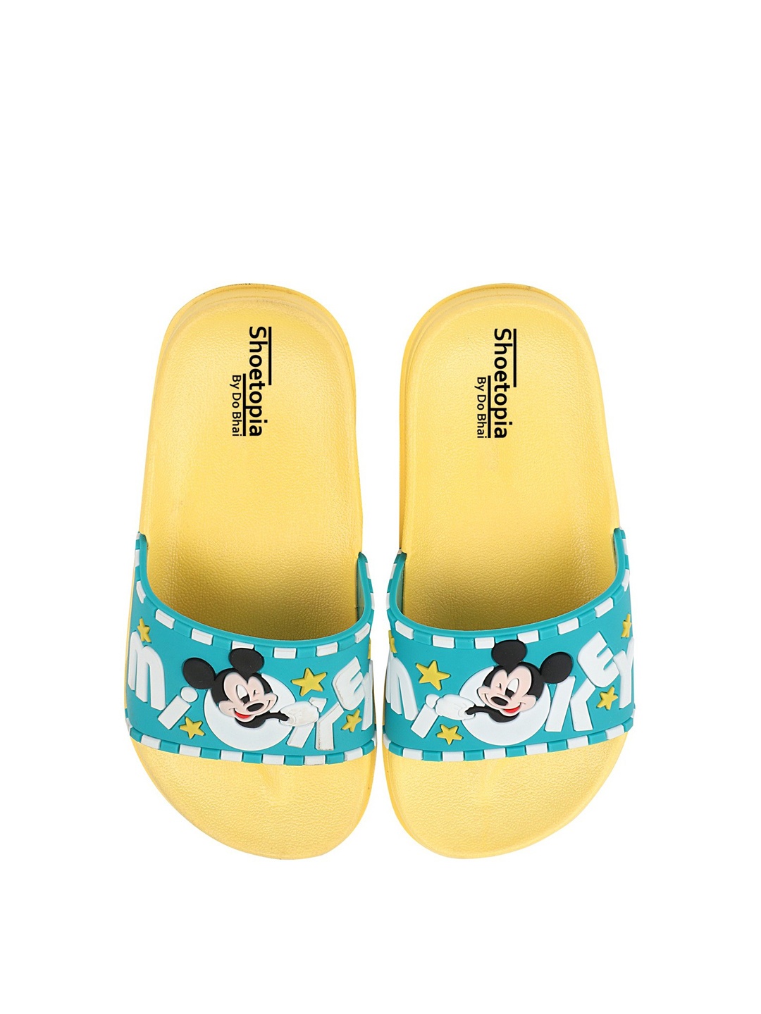 

Shoetopia Unisex Kids Blue & Off White Minnie Mouse Rubber Sliders