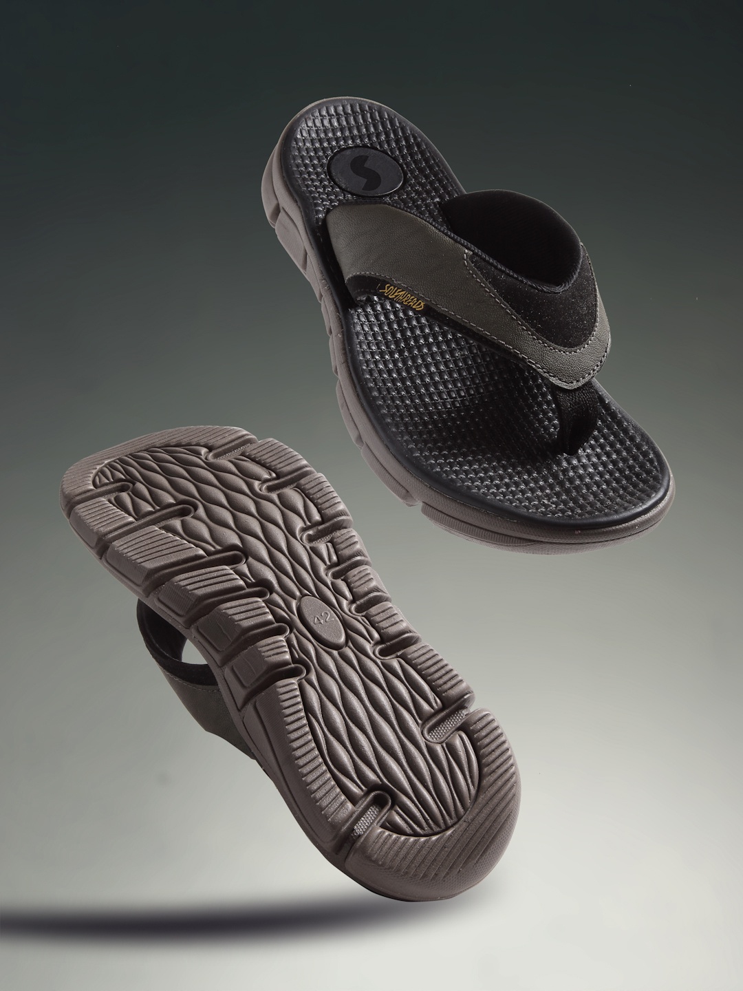 

Solethreads Men Khaki Thong Flip-Flops