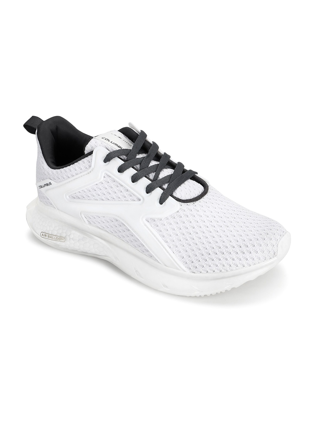 

Columbus Men White Mesh Running Shoes