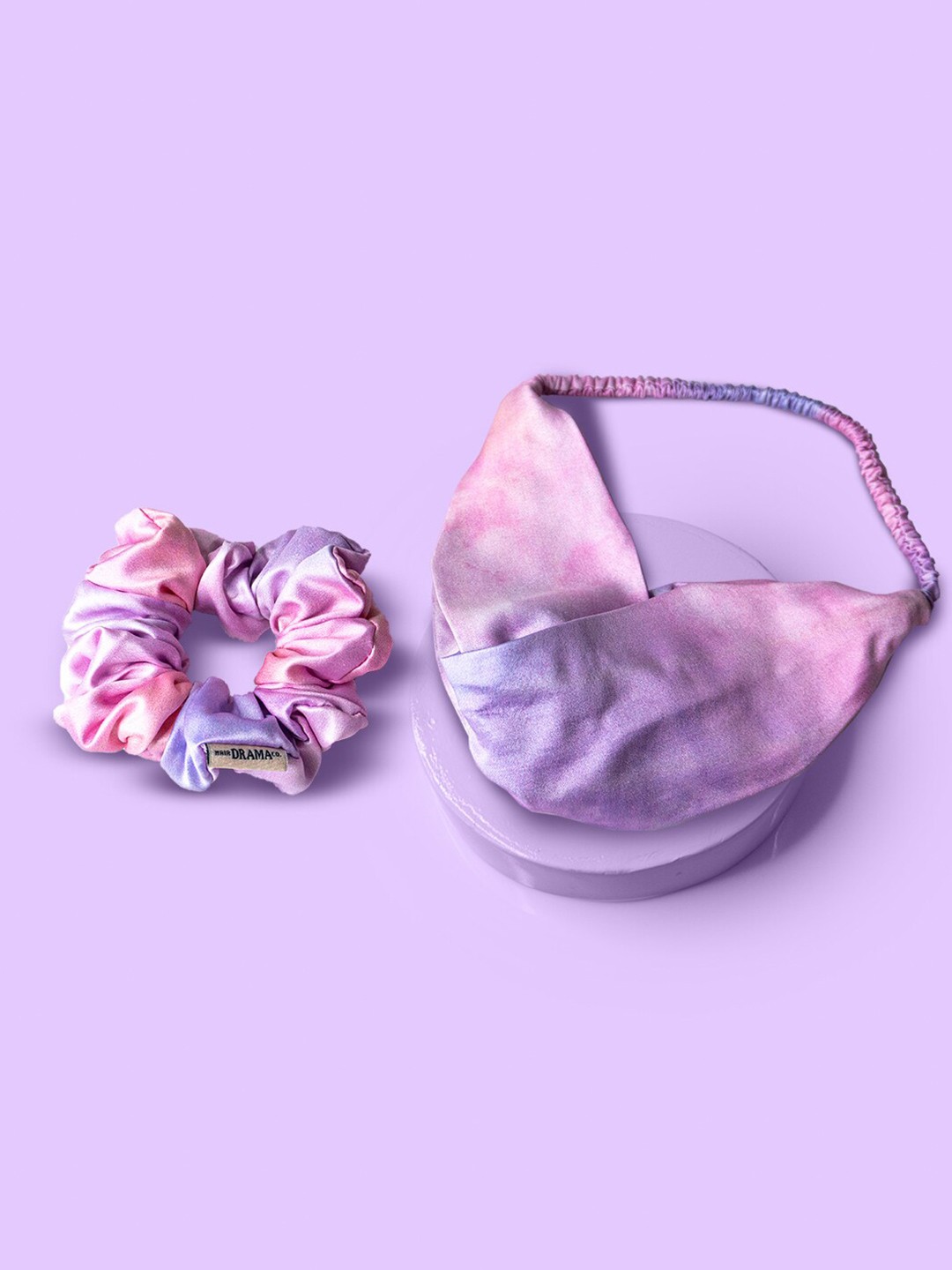 

HAIR DRAMA COMPANY Women Lavender & Pink Set of 2 Hair Accessory Set