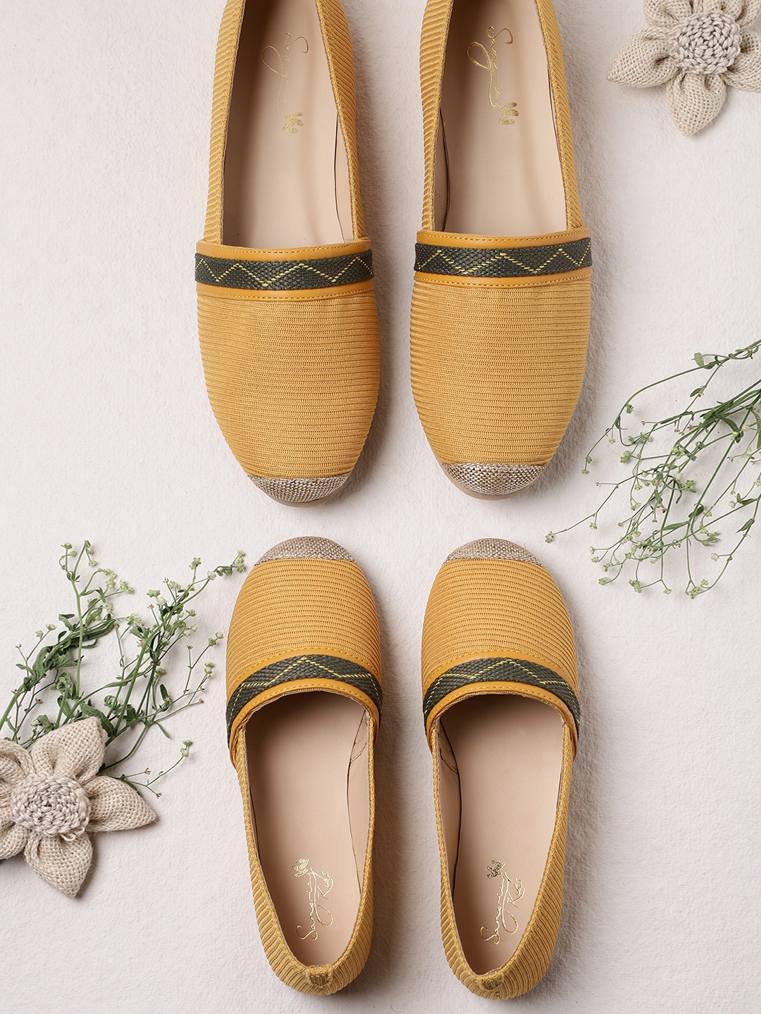 

Sangria Girls Mustard Yellow Espadrilles