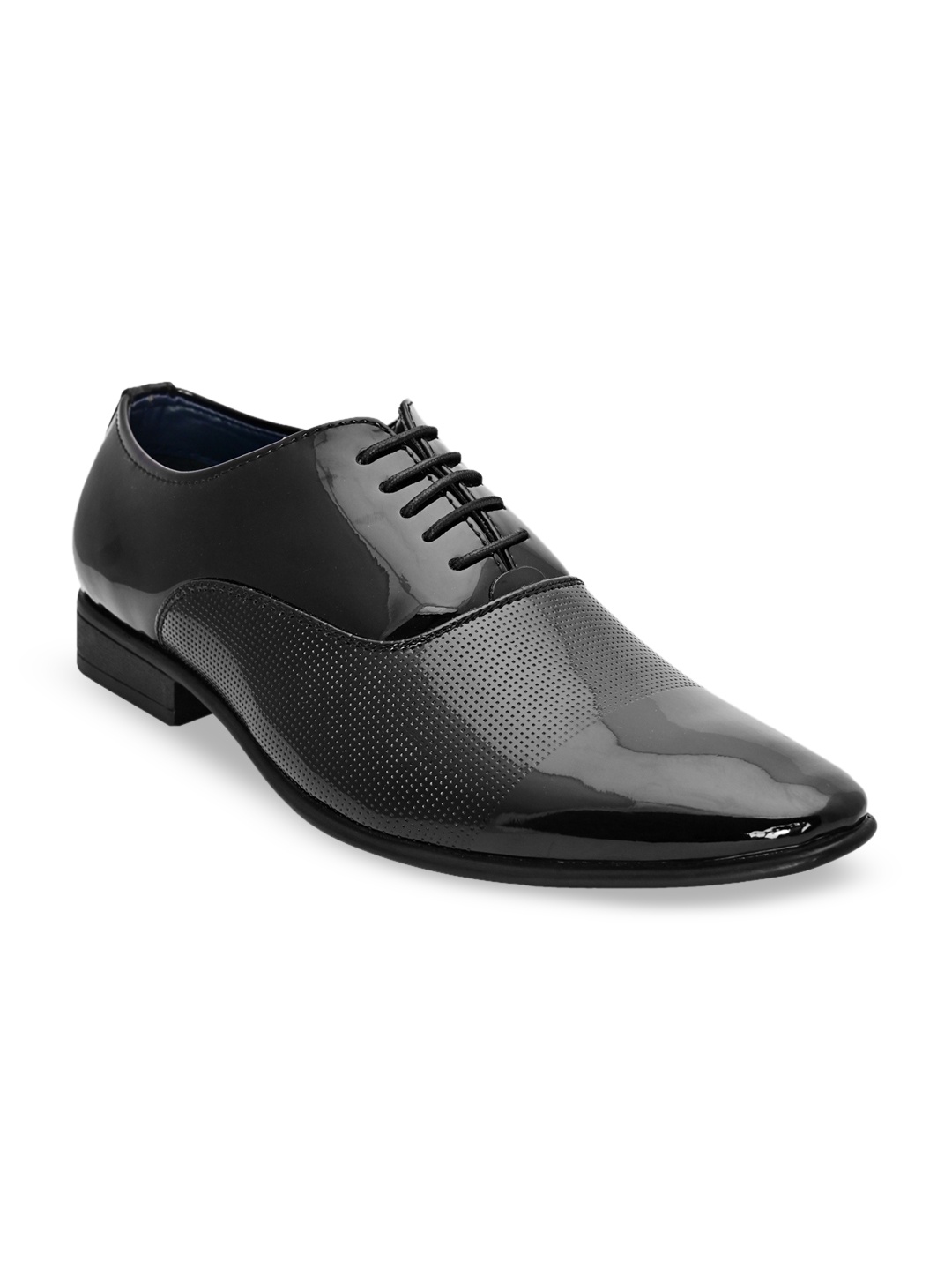 

San Frissco Men Black Solid Formal Derbys