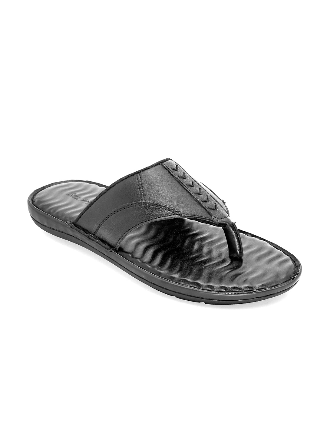 

San Frissco Men Black Synthetic Thong Flip-Flops