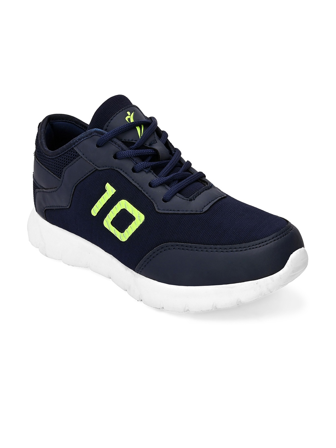 

San Frissco Men Navy Blue & White Mid-Top Running Shoes