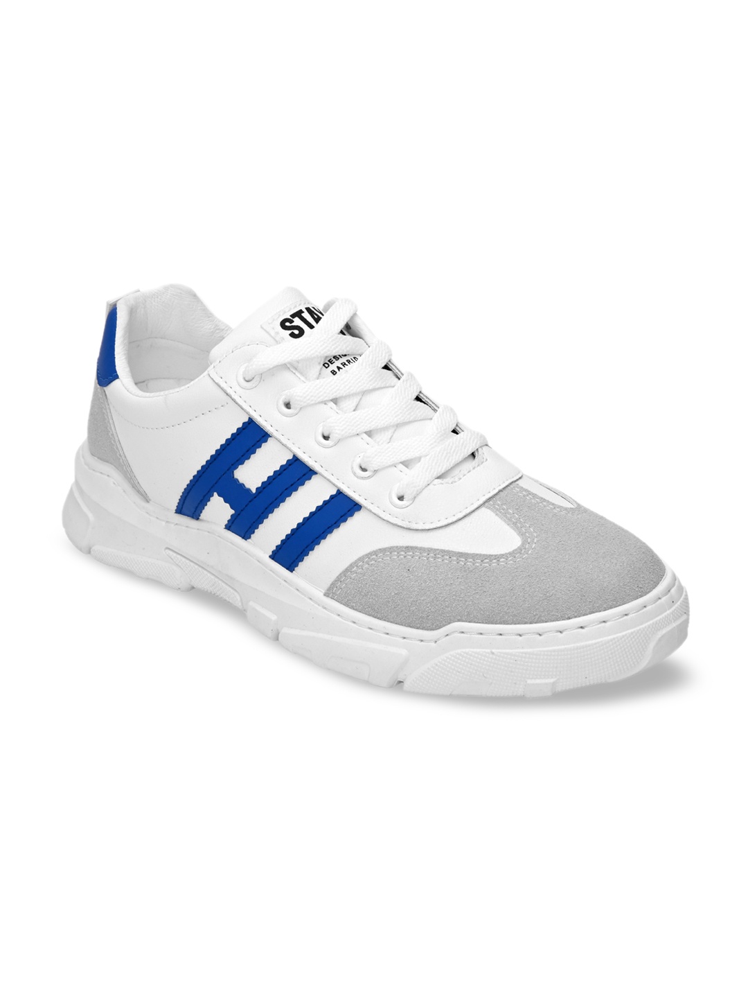 

San Frissco Men White Colourblocked Sneakers
