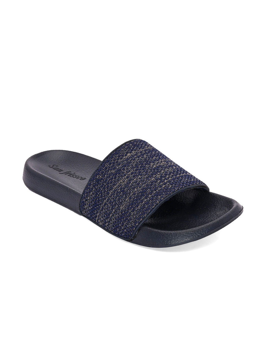 

San Frissco Men Blue Comfort Sliders