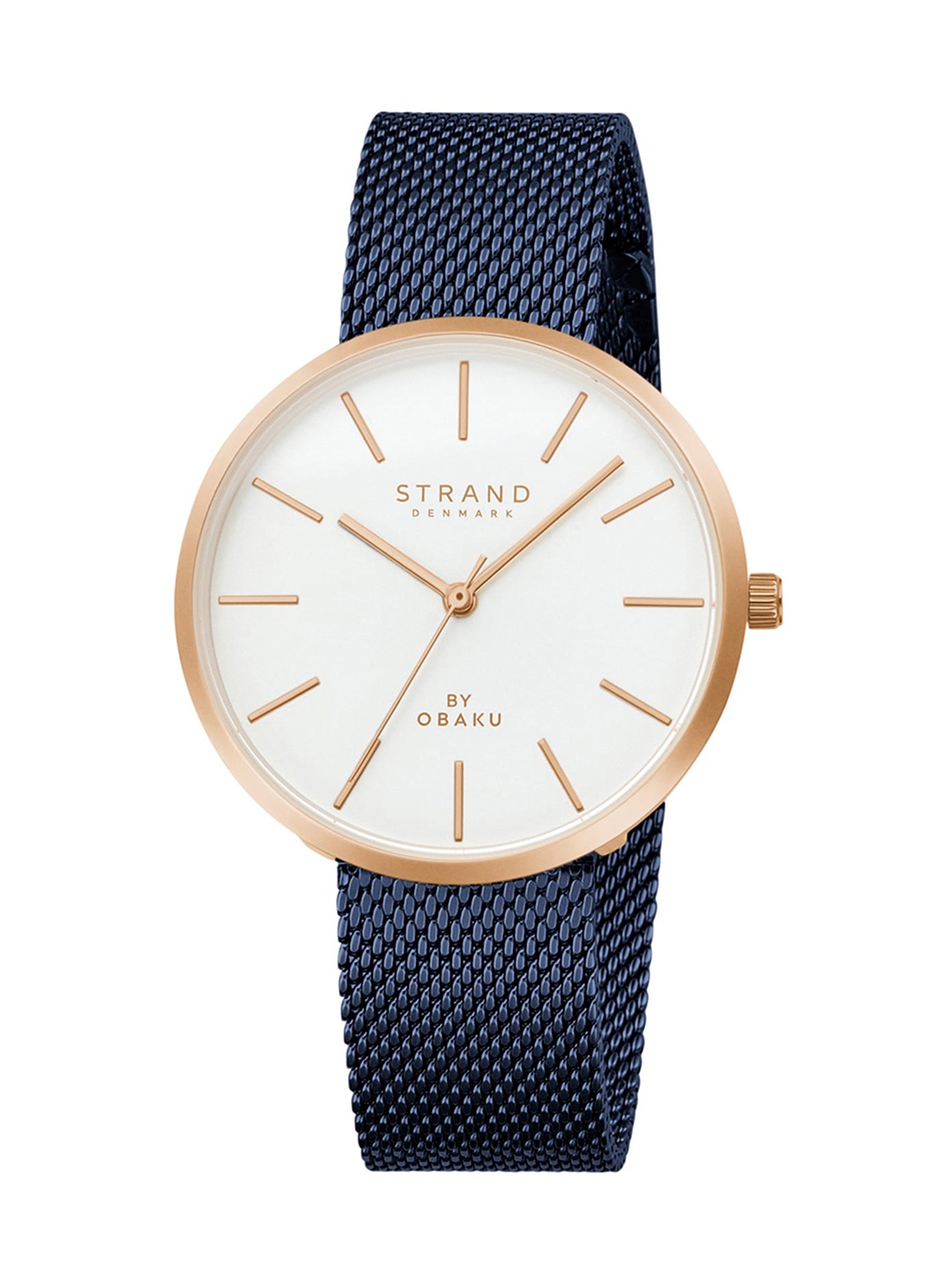 

STRAND BY OBAKU Women Blue Dial & Blue Bracelet Style Straps Analogue Watch S700LXVIML