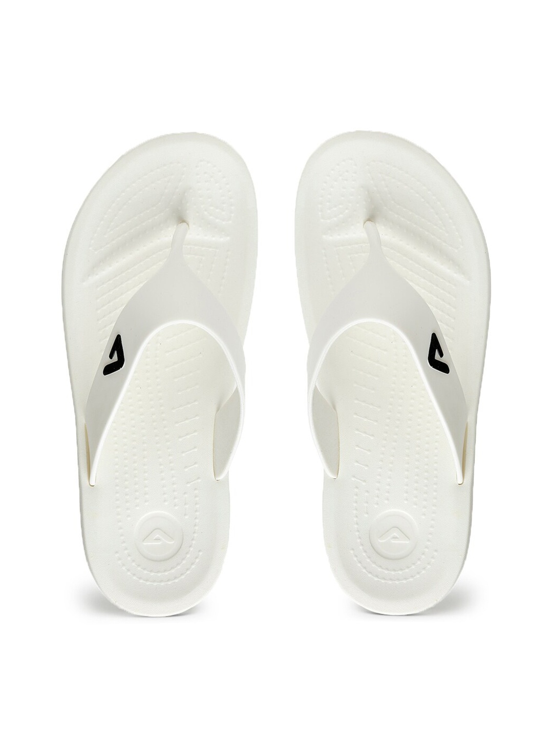 

Adda Men White & Black Rubber Thong Flip-Flops