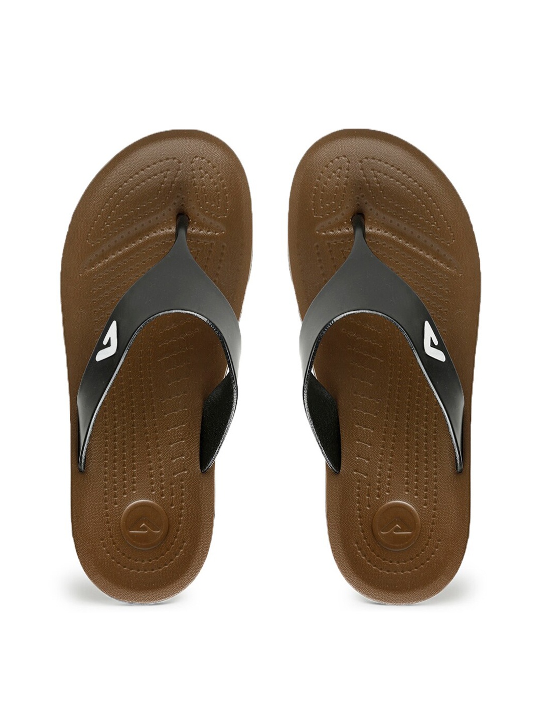 

Adda Men Brown & Black Rubber Thong Flip-Flops