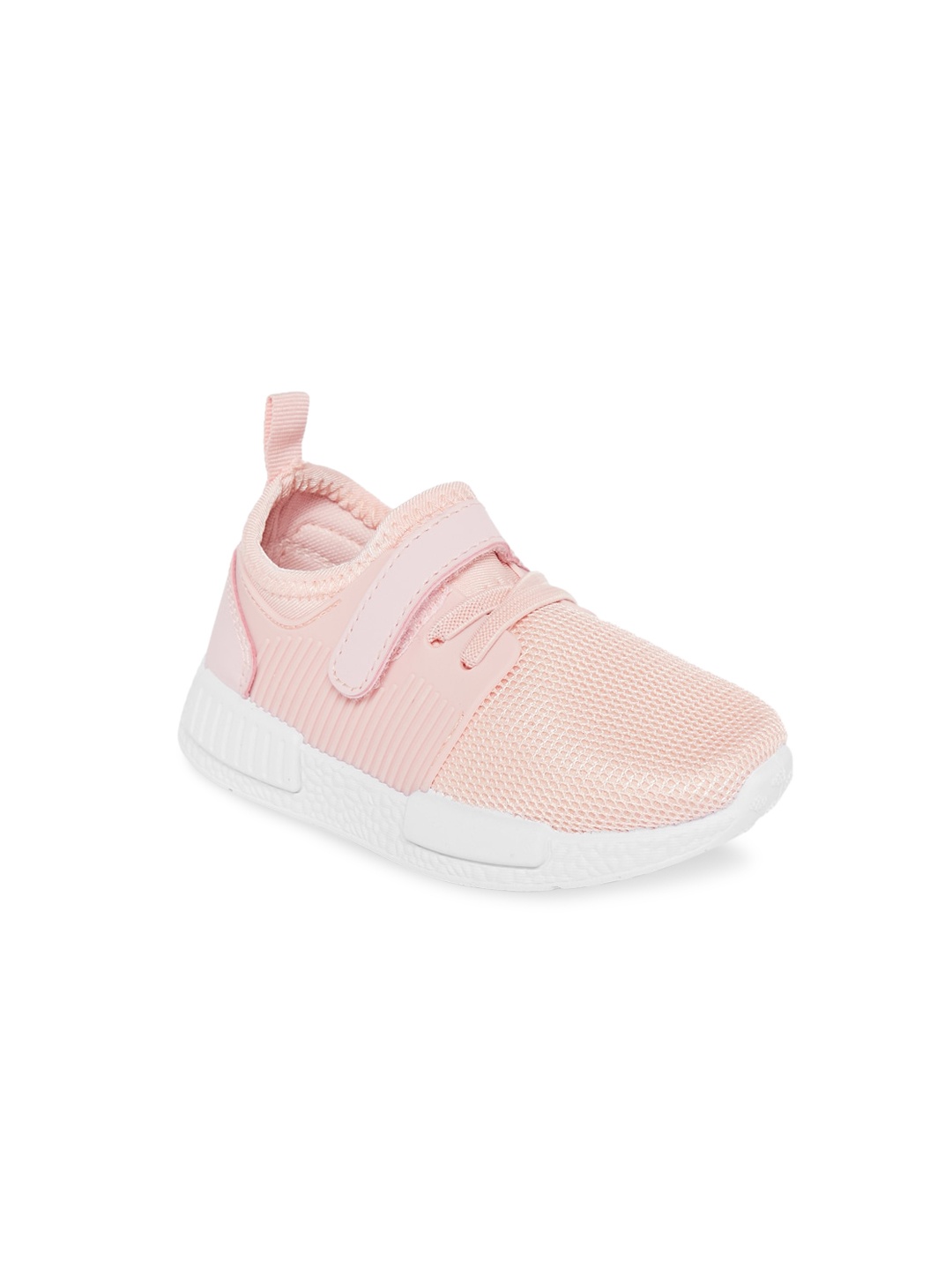 

Pantaloons Junior Girls Pink Woven Design Slip-On Sneakers