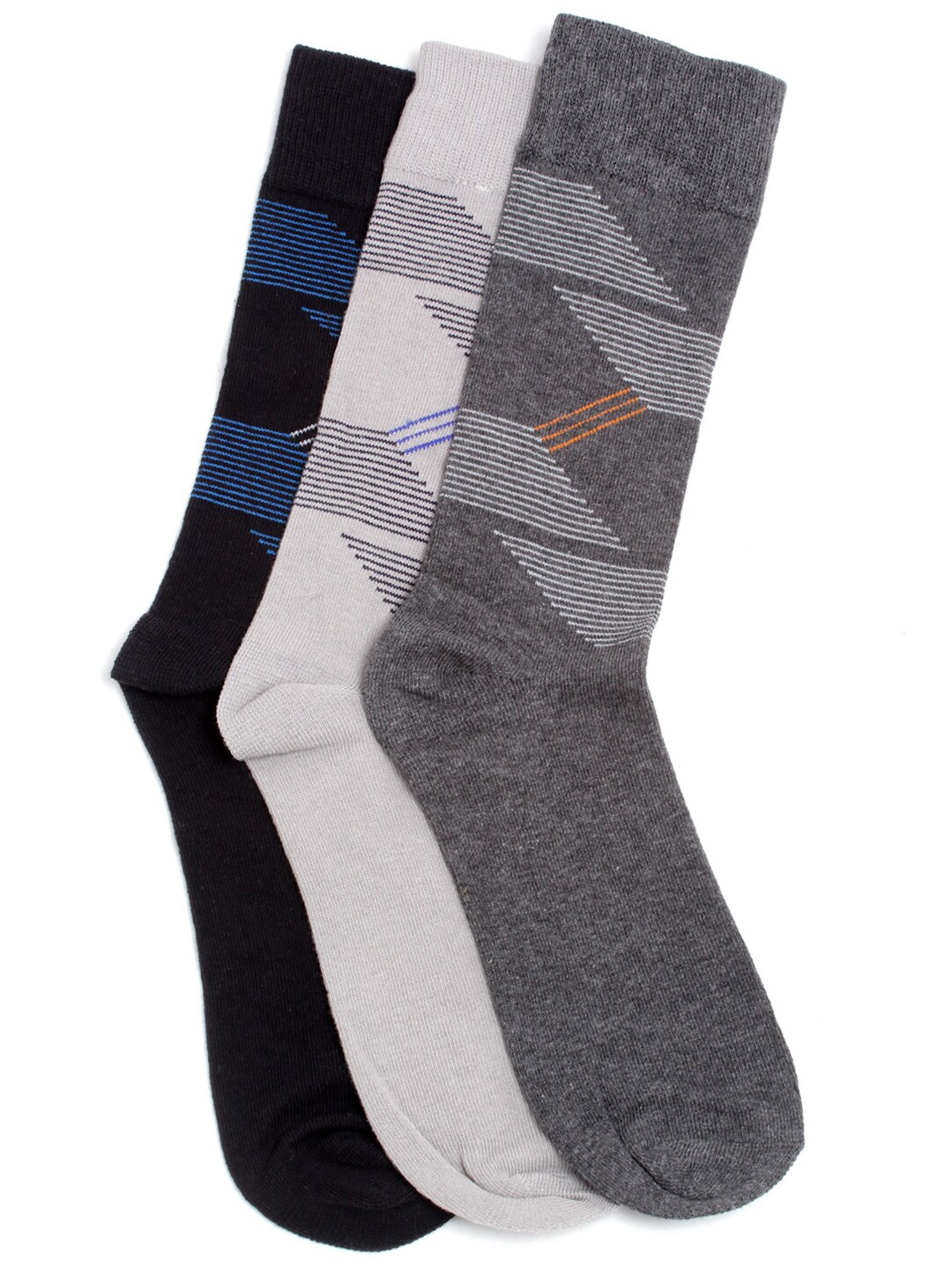 

Alvaro Castagnino Men Pack Of 3 Assorted Calf-Length Socks