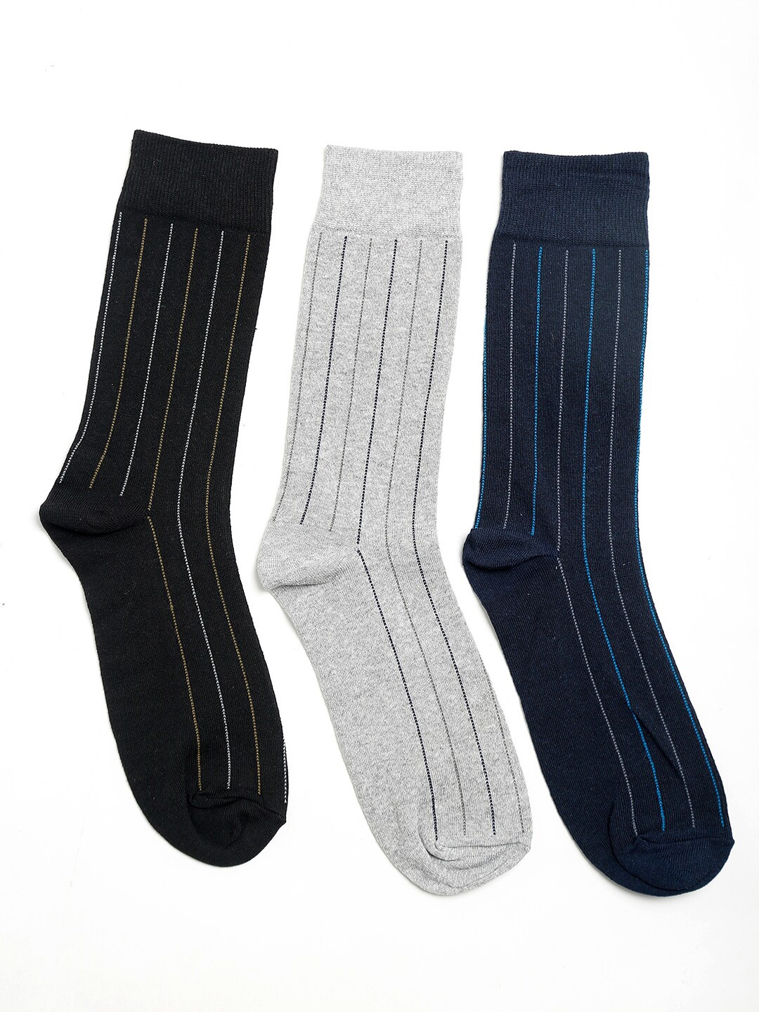 

Alvaro Castagnino Men Pack Of 3 Assorted Above Ankle-Length Socks