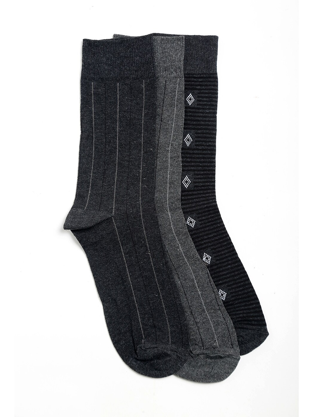 

Alvaro Castagnino Men Pack Of 3 Assorted Calf-Length Socks