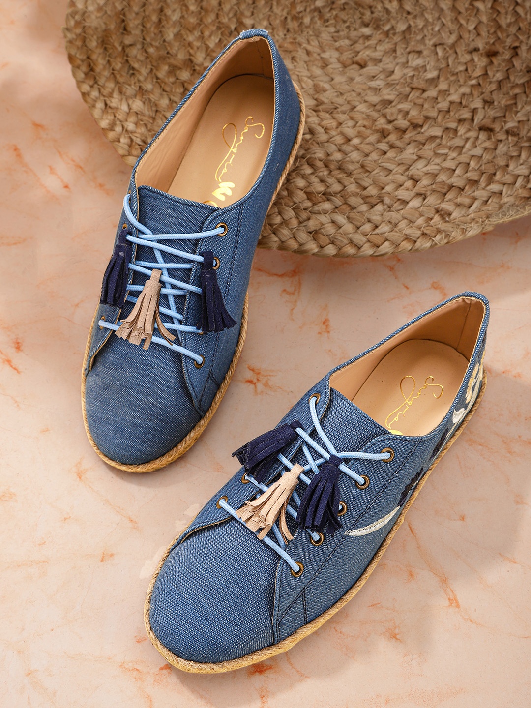 

Sangria Women Navy Blue Solid Sneakers