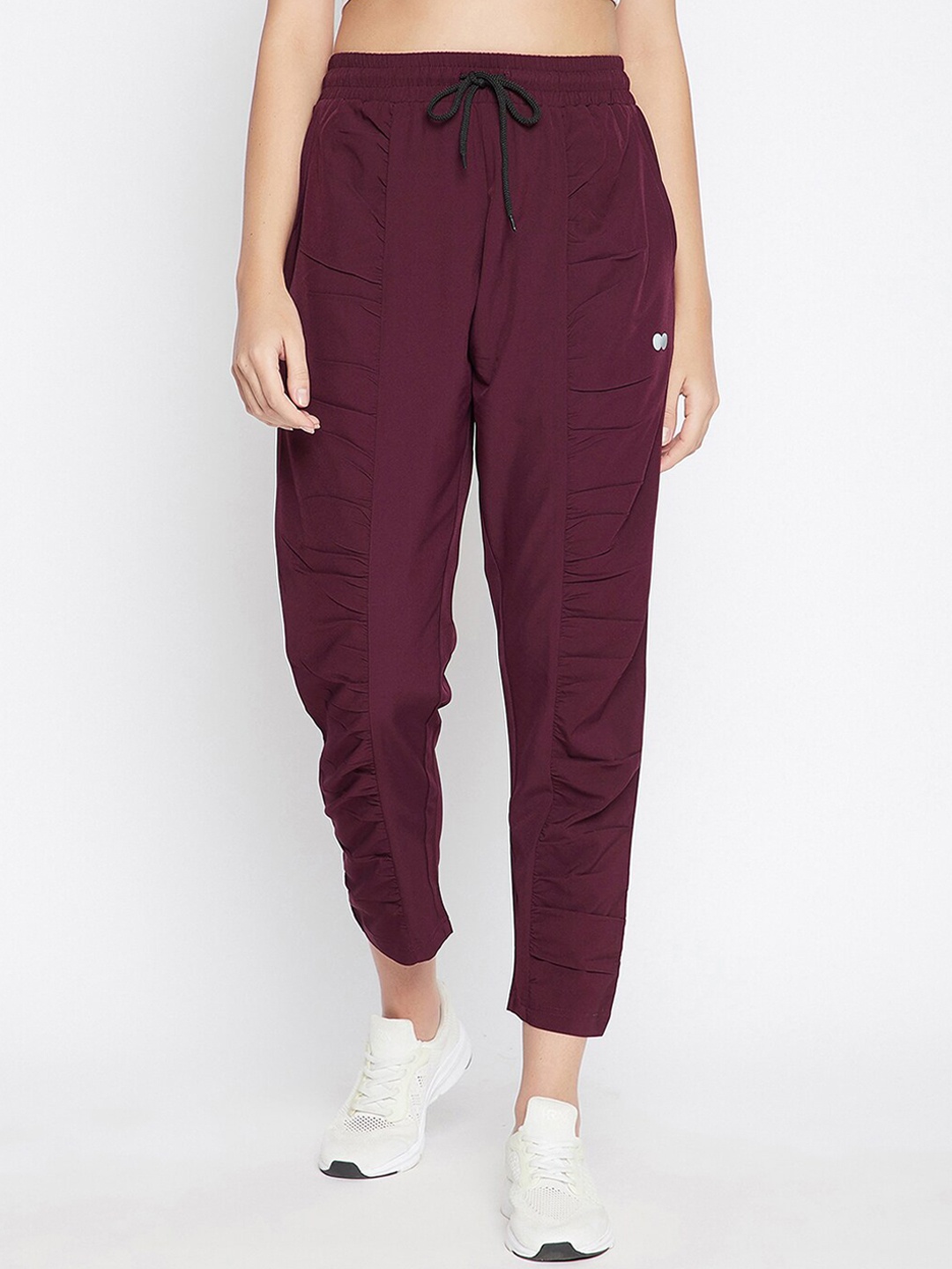

Clovia Women Maroon Activewear Ankle Length Joggers