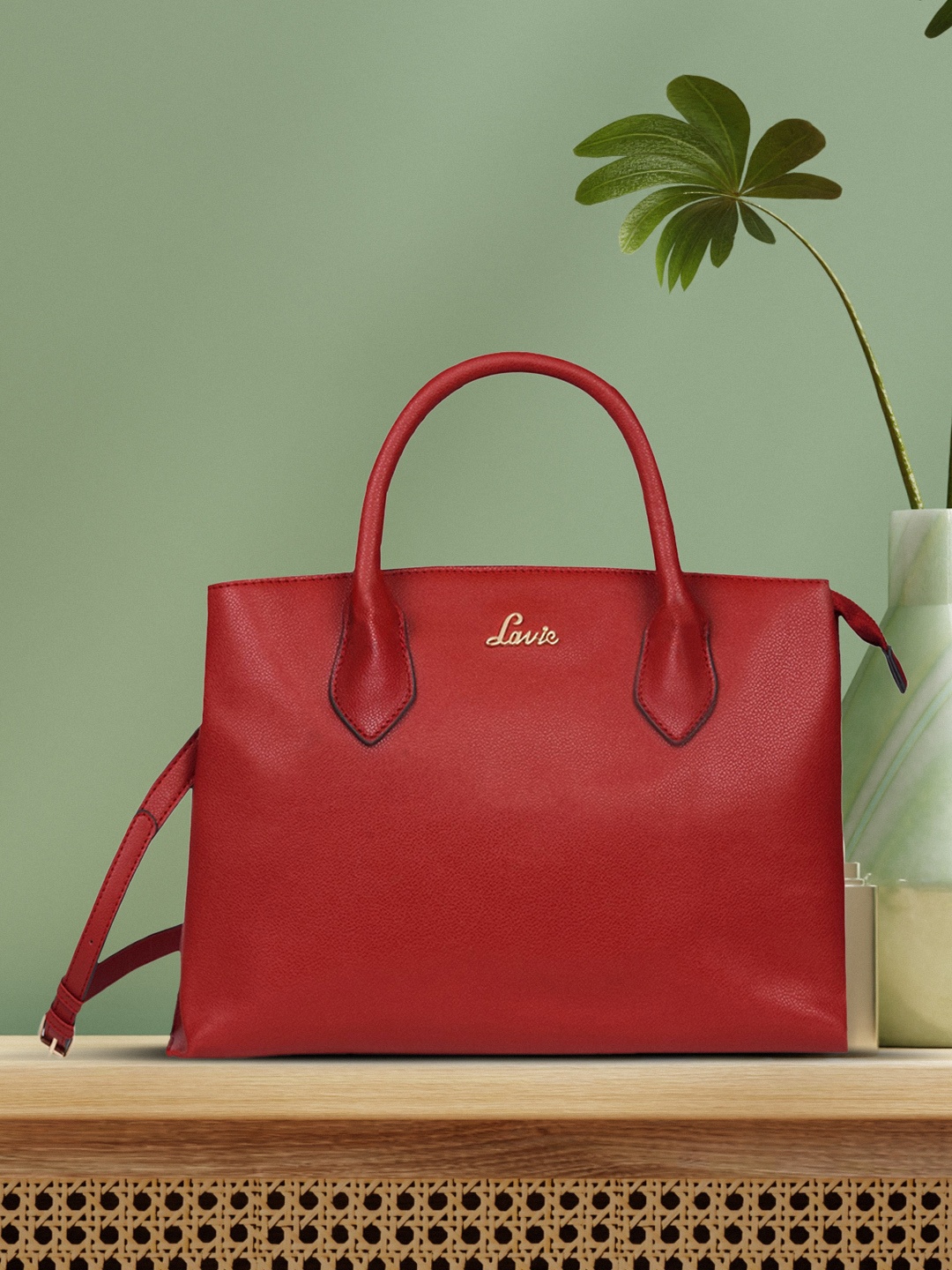 

Lavie Red Structured Handheld Bag