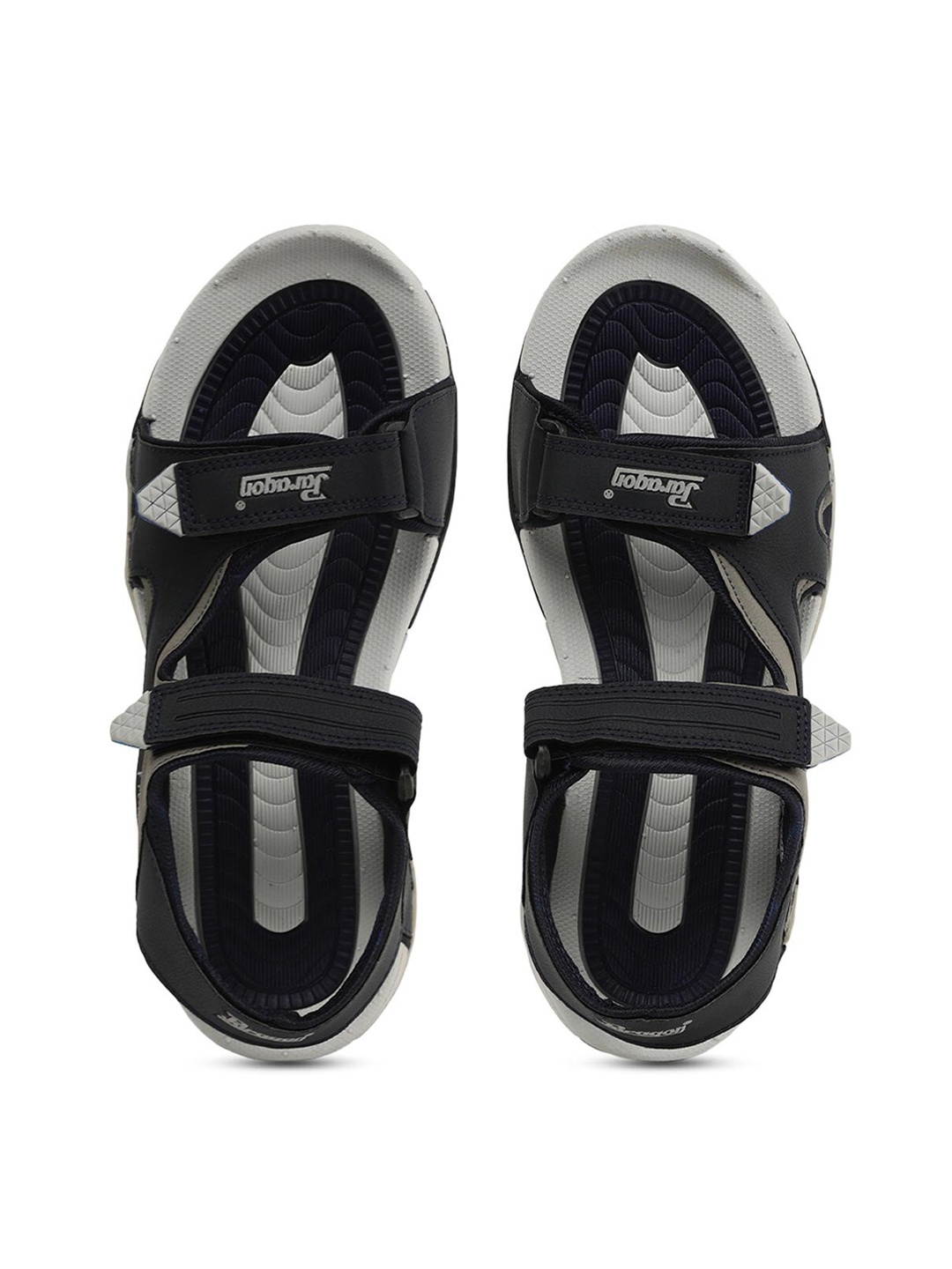 

Paragon Men Navy Blue & Grey Comfort Sandals