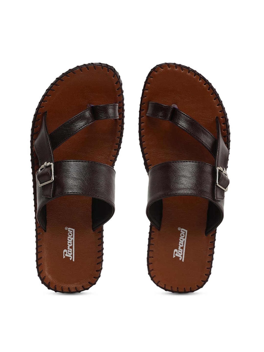 

Paragon Men Brown & Tan Comfort Sandals