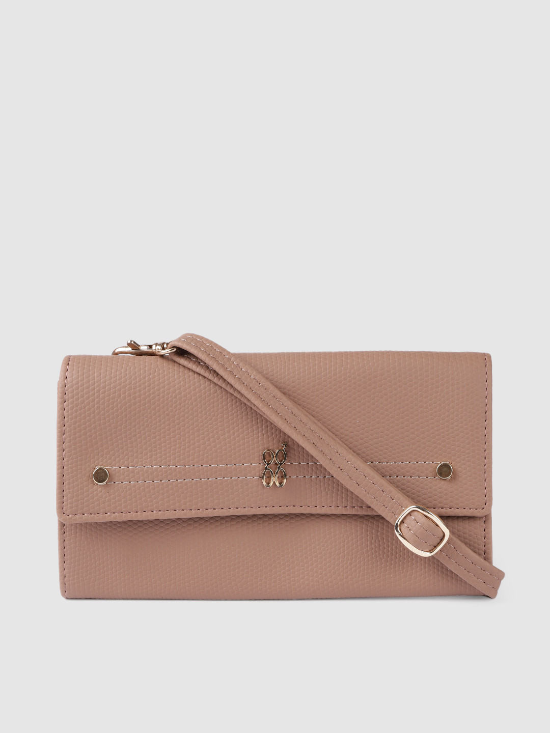 

Baggit Women Beige Textured Two Fold Wallet