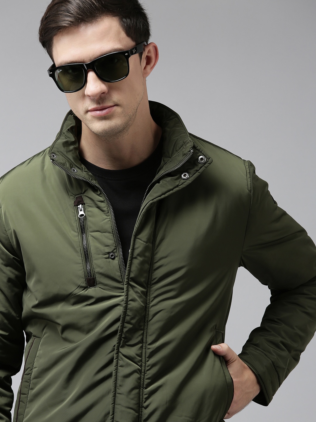 

U S Polo Assn Men Olive Green Padded Jacket