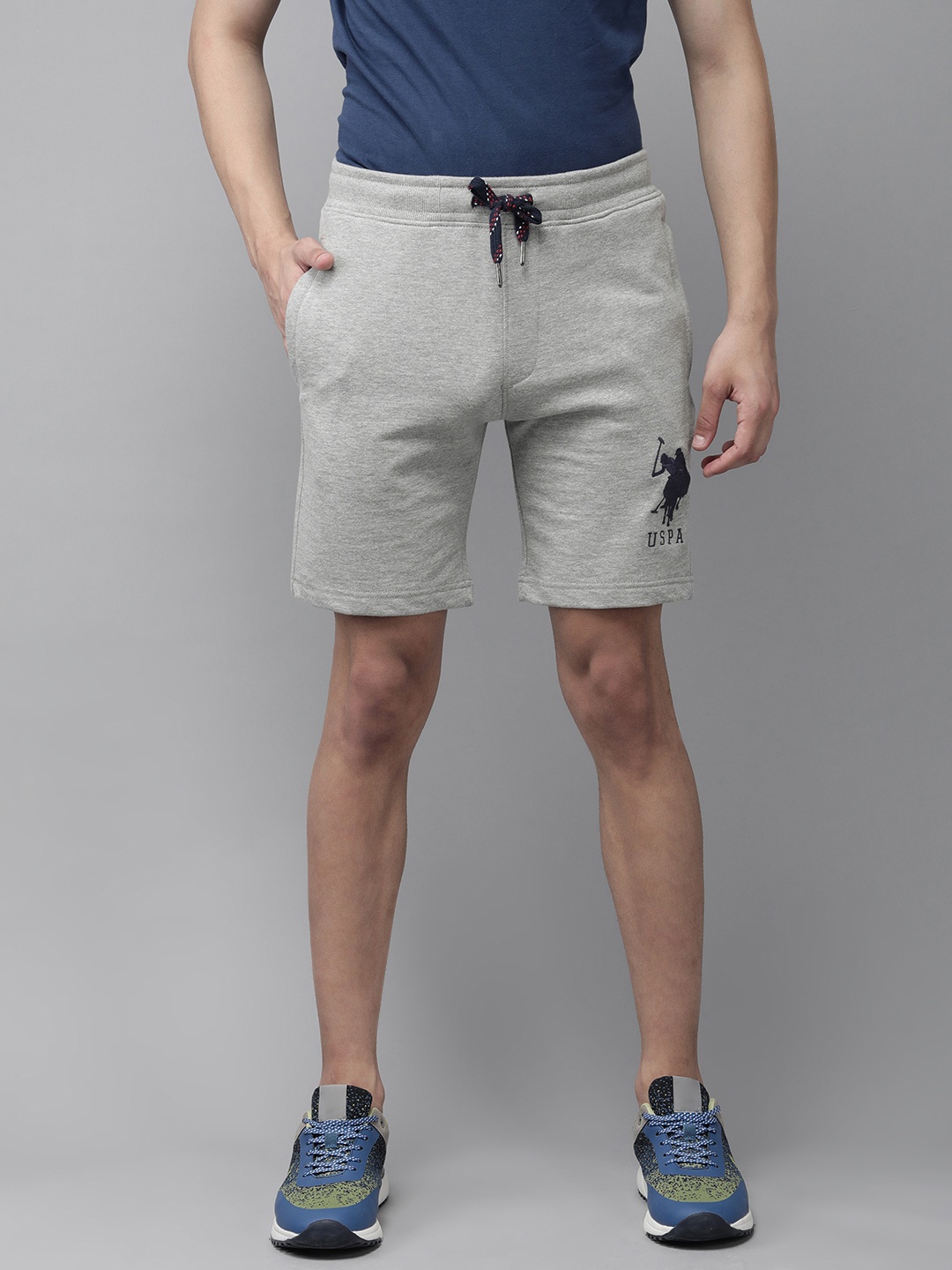 

U S Polo Assn Men Grey Regular Shorts