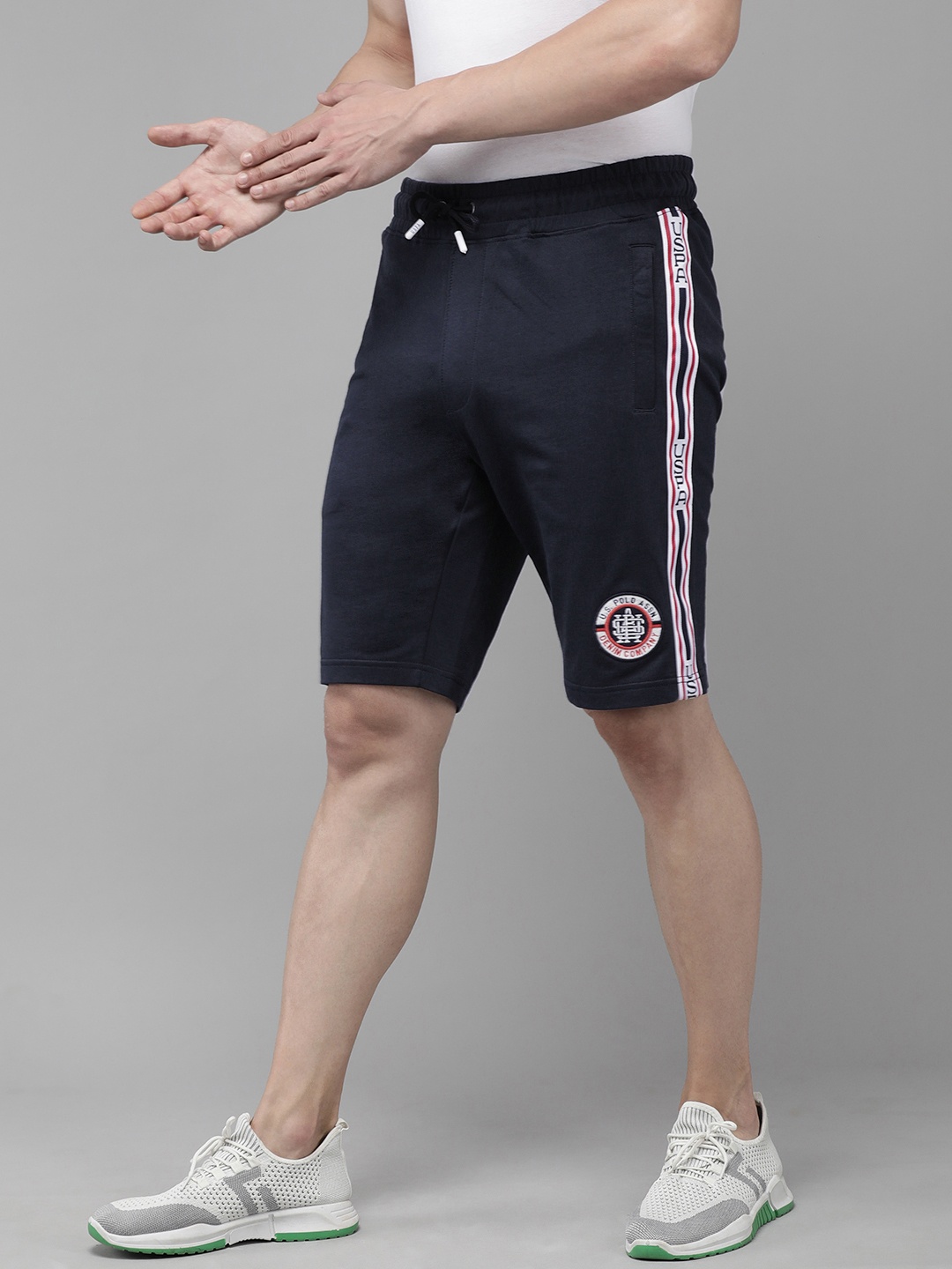 

U.S. Polo Assn. Denim Co. Men Navy Blue Regular Shorts