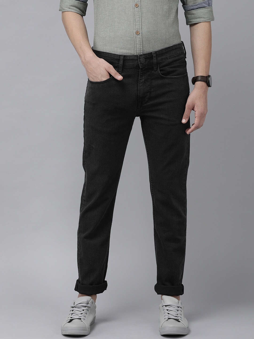 

U S Polo Assn Denim Co Men Black Regallo Skinny Fit Stretchable Jeans
