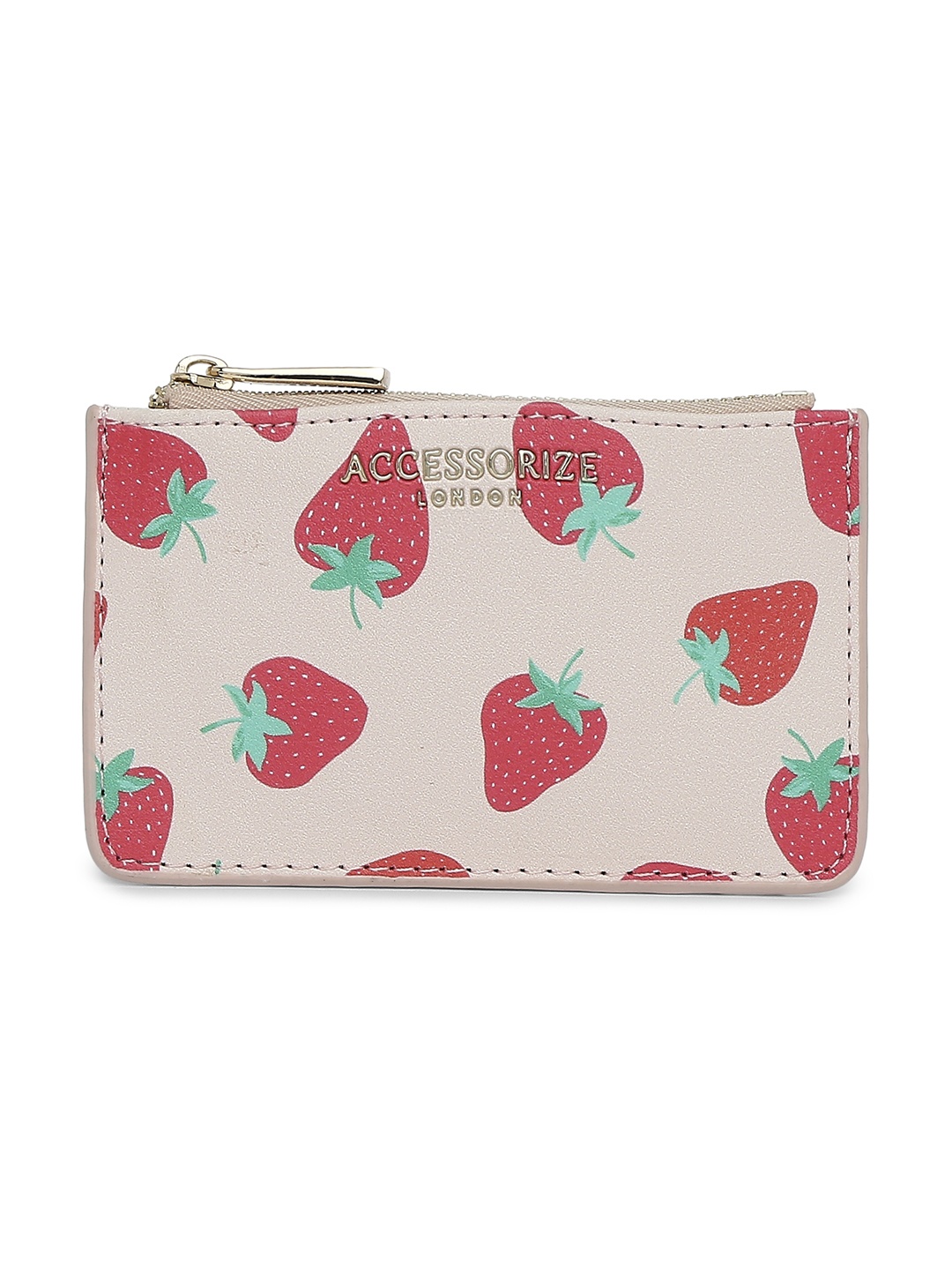 

Accessorize Women Pink & Green Strawberry Print Card Holder