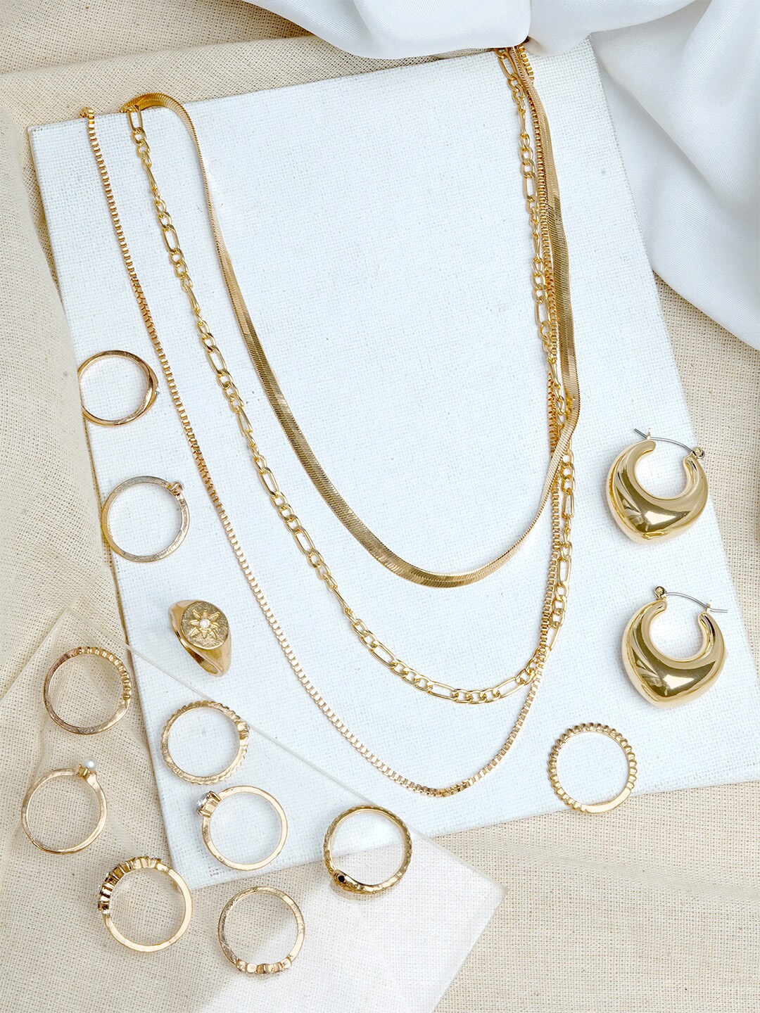 

JOKER & WITCH Gold-Plated Eccentric Jewellery Set