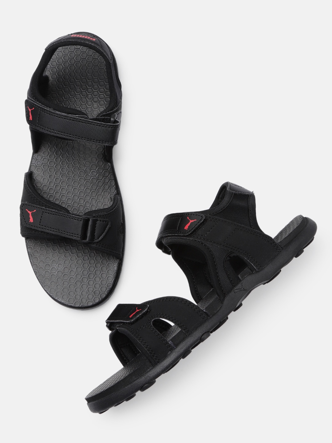 

Puma Men Black Charcoal Grey Ultimate Comfort Sports Sandals